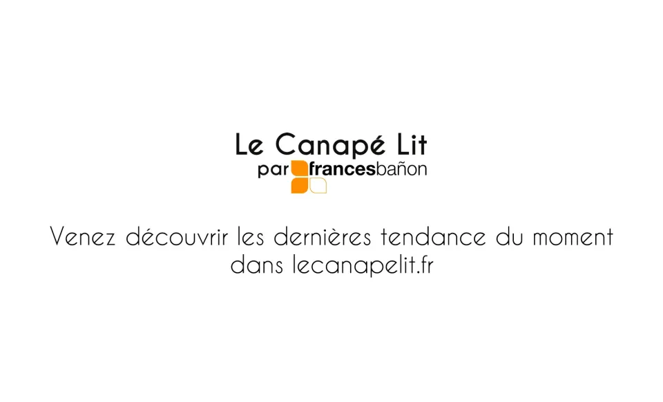 Logo of Le Canapé Lit, a brand by Francés Bañón, on a white background