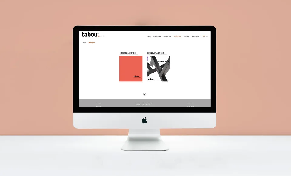 Tabou Design · Restyling web — imagen 6